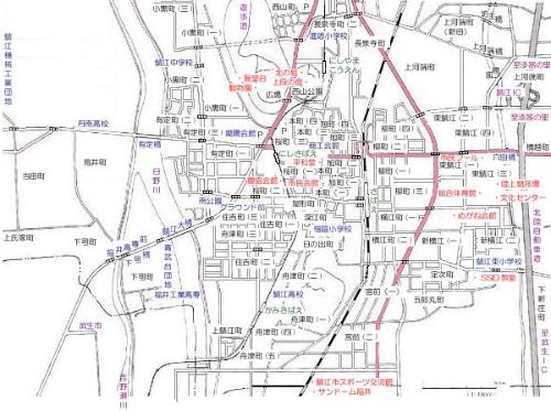 鯖江市内の地図2