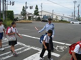 朝の街頭指導