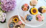 和菓子 あんこ 花 漆器
