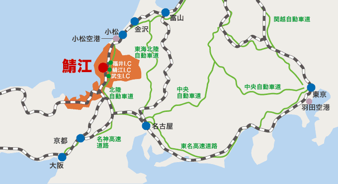 鯖江市マップ