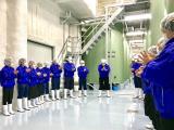 天空蔵での初しぼり一本締め