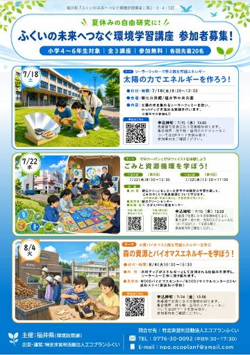 ふくいの未来へつなぐ環境学習講座