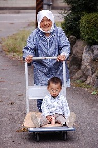 台車でお出かけ