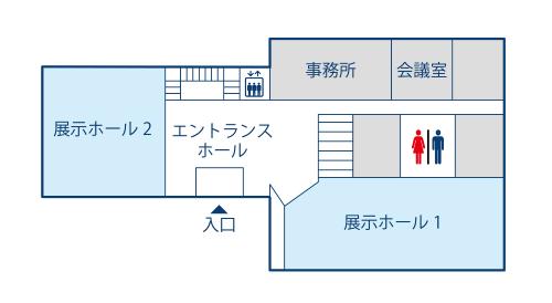 まなべの館地図