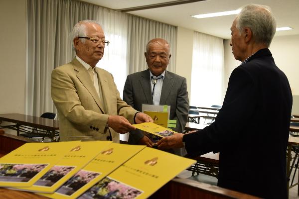 こしの都ネットワーク　三田村社長、青木先生、清水自治会長