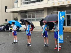 立待小学校あいさつ運動