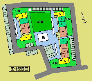 舟津団地配置図