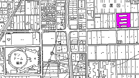 定次団地A棟付近見取図