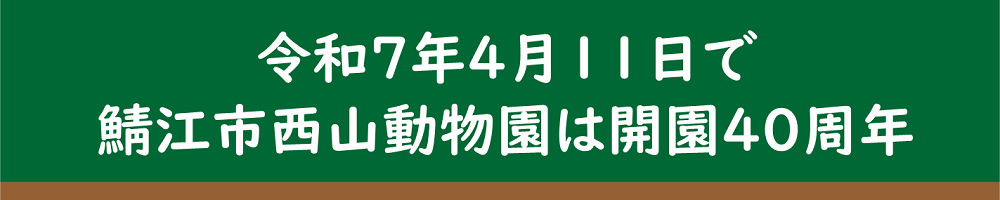 西山動物園トップバナー