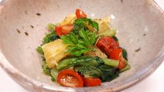 小松菜の彩りサラダ